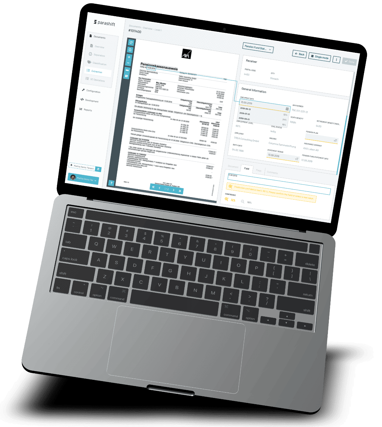 Dokumentenverarbeitung für Banken Intelligent Document Processing