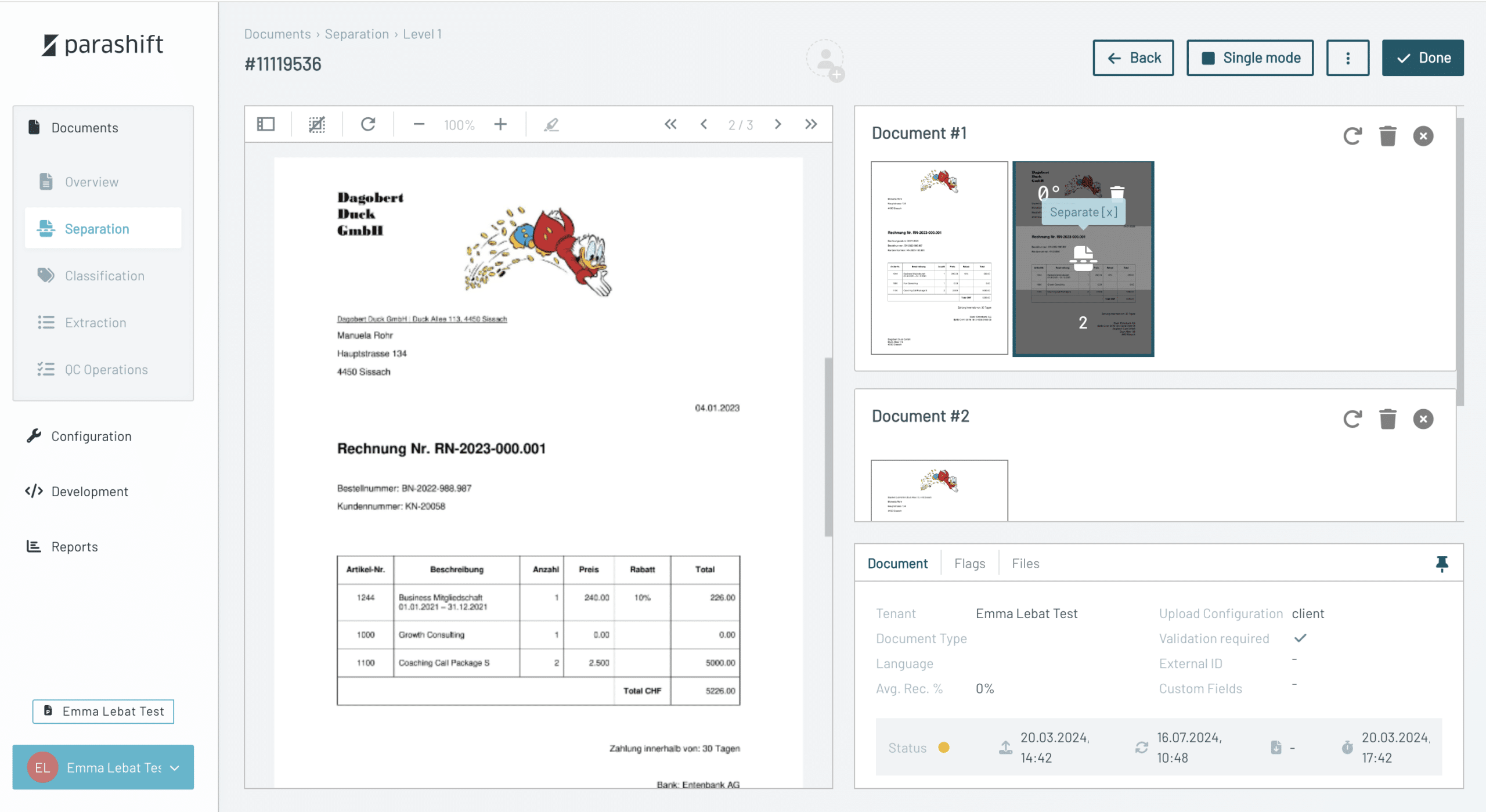 Scan-Dienstleister optimiert Dokumenten-Digitalisierung durch automatische Dokumententrennung